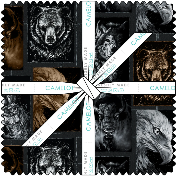Strokes of the Wild - 10" Layer Cake - Camelot Fabrics