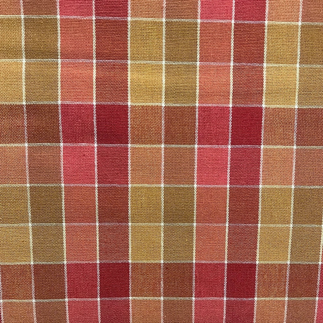 3/4 Yard Home Spun - Red Plaid - Anthropology