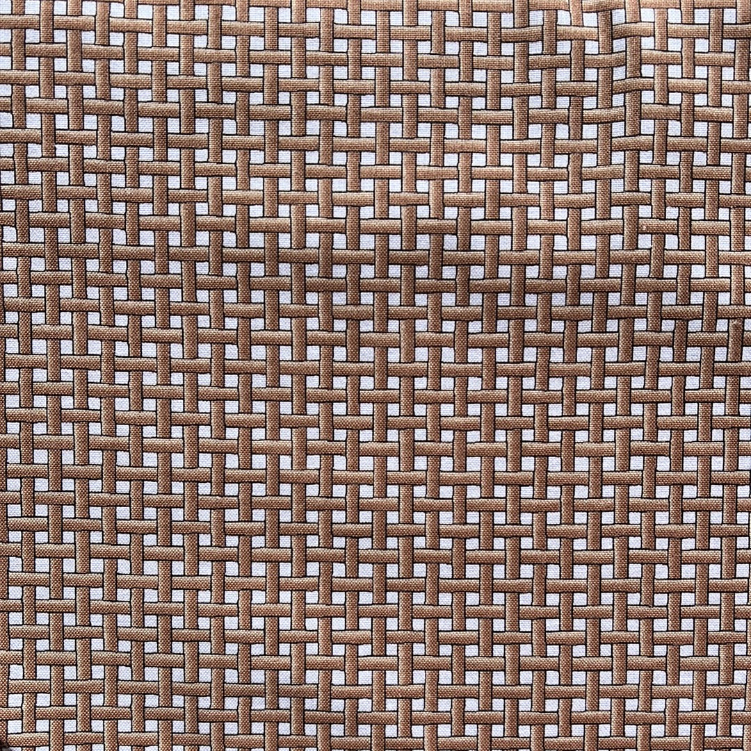 Roam Sweet Home Soft Brown Lawn Chair Plaid - Maywood Studio