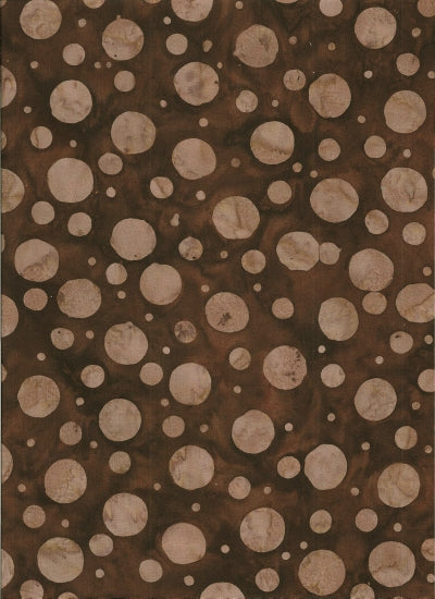Brown with Dots - Batik Textiles