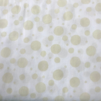 1/8 Yard Cream Background with Tan Dots - Batik Textiles