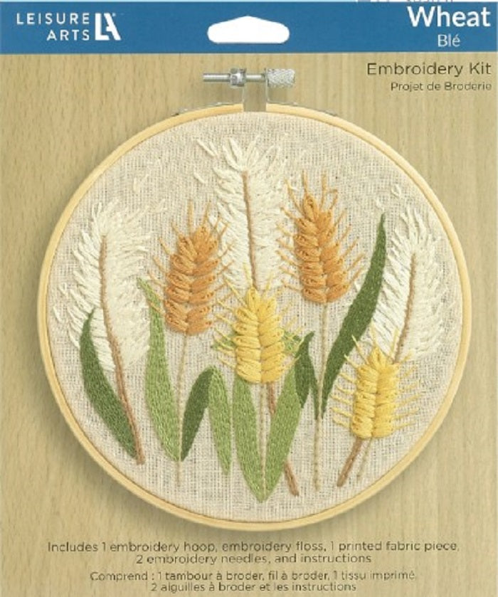 Embroidery Kit - 6" Wheat Stalks - Leisure Arts