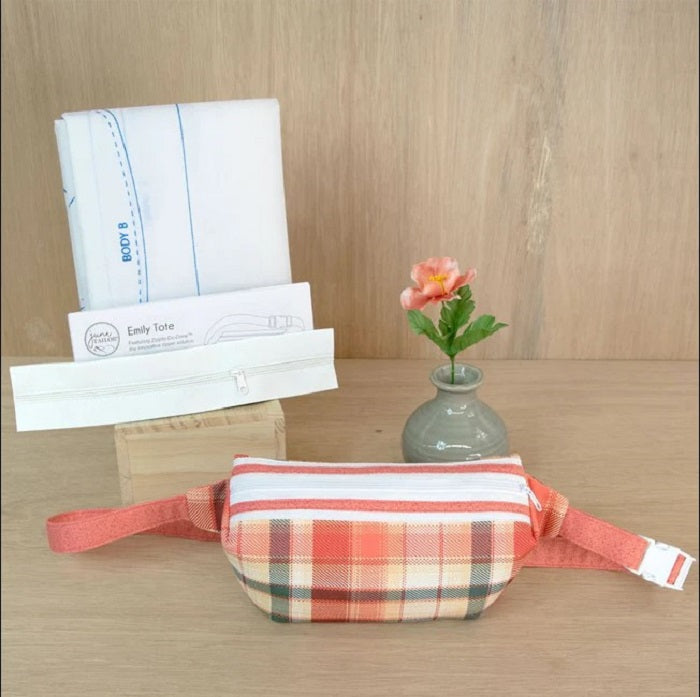 Emily Tote Kit - White, Zip, Do, Done - June Taylor, Inc.