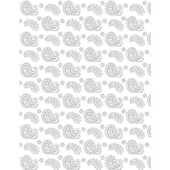 Essentials - Cookie Dough White on White Paisley - Wilmington Prints