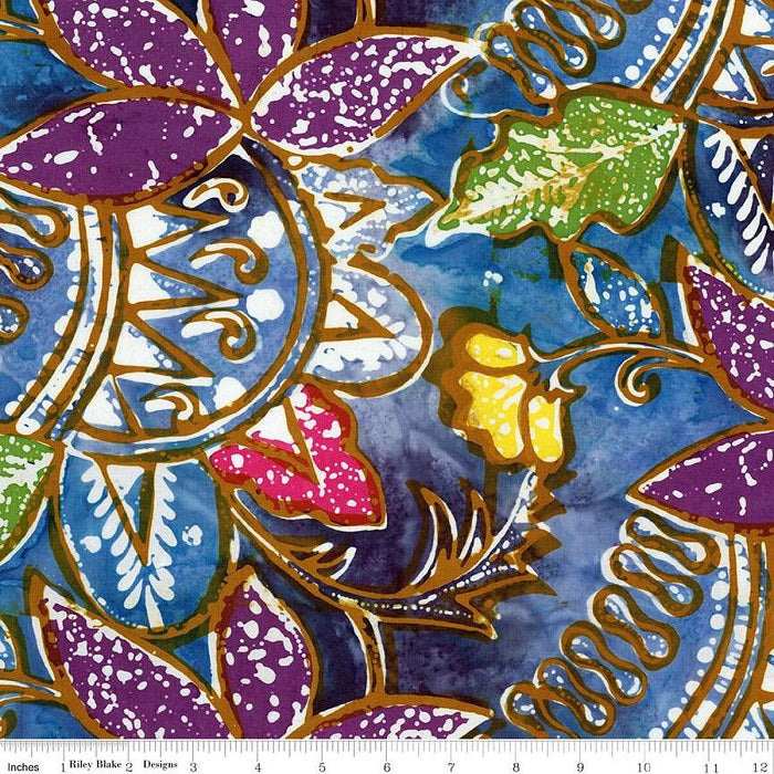 Expressions Batiks Express Yourself! - Vintage Sogan, Denim Bijou - Riley Blake Designs