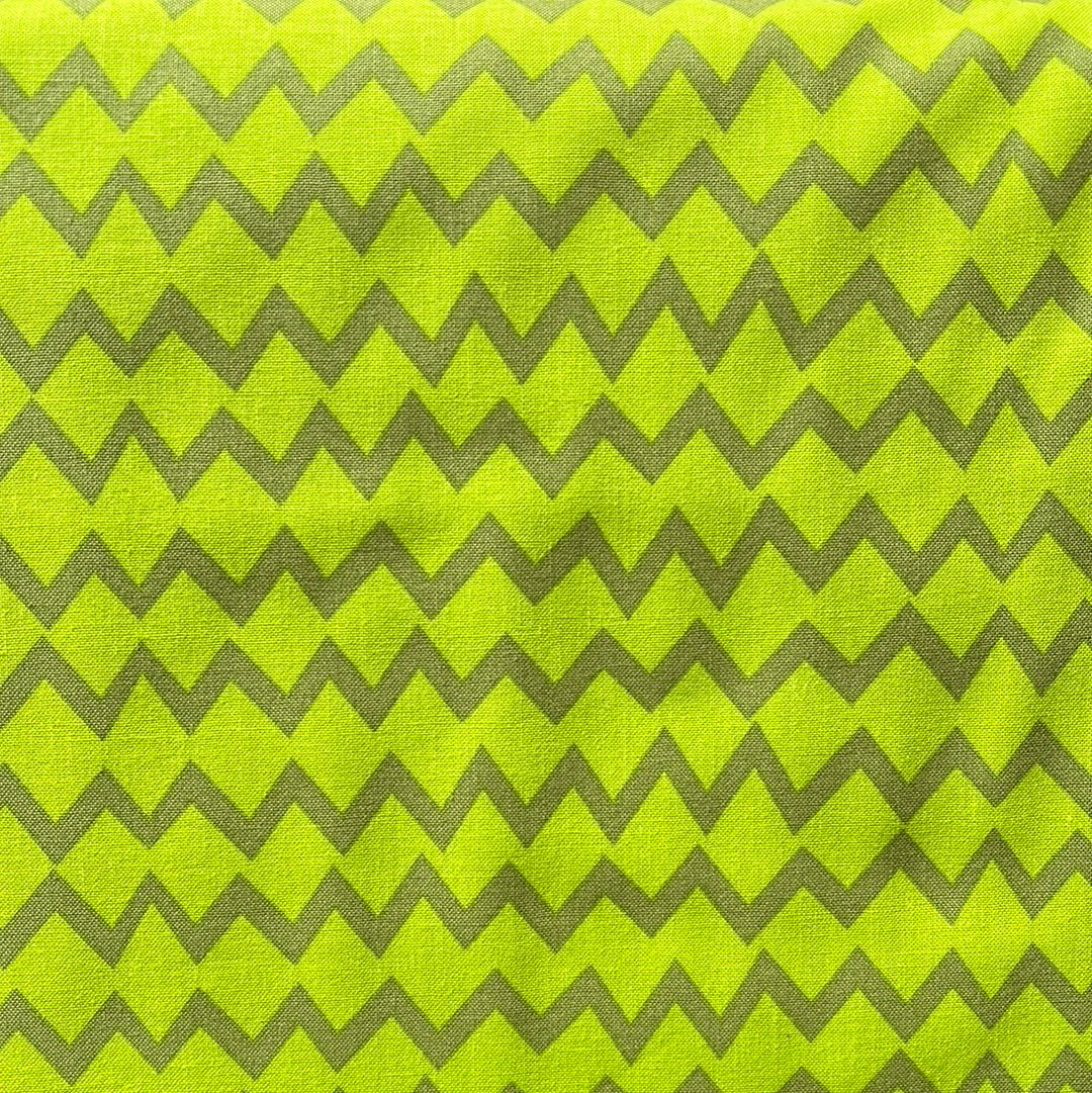Monster Mash Green Chevron - Camelot Fabrics