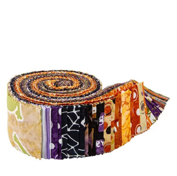 Fright This Way - 2.5" Rolie Polie Batik - Riley Blake Designs