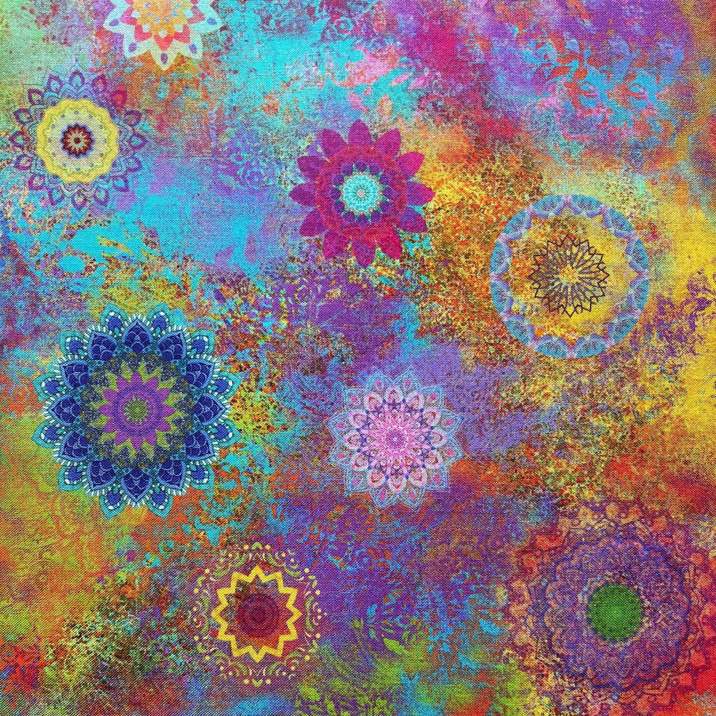 Lily Pond - Digital Mandalas Multi-color - Clothworks