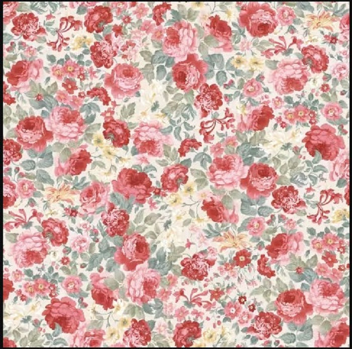 La Fleur Cream Floral - Flannel - Maywood Studio