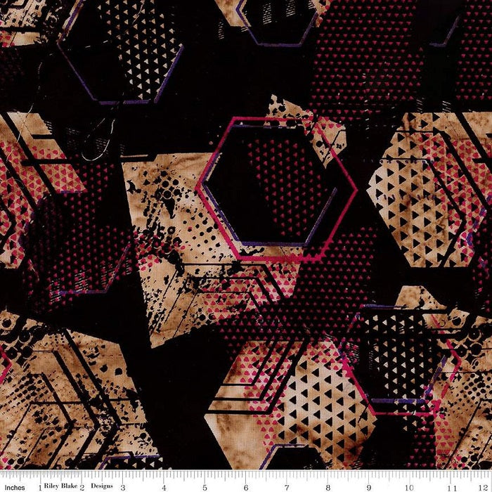 Expressions Batik - Let's Play Ball! Black Bean - Riley Blake Designs