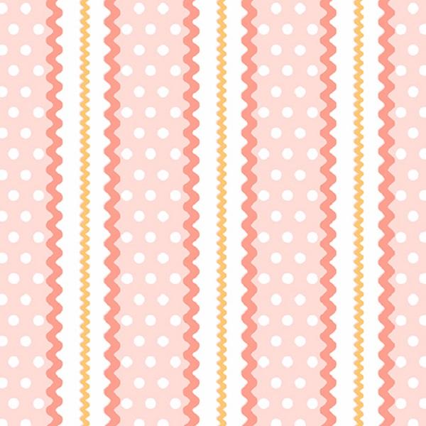 Pink Rick Rack Quilting Cotton