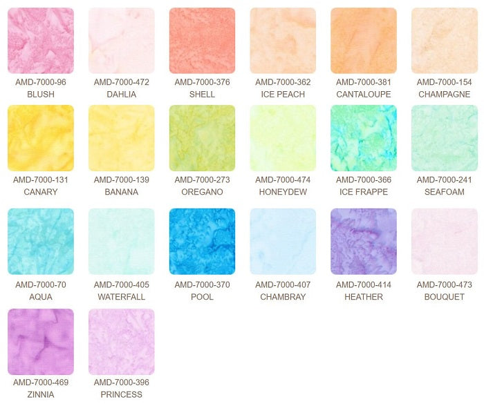 Artisan Batiks Prisma Dyes 5" - Cotton Candy - Robert Kaufman Fabrics