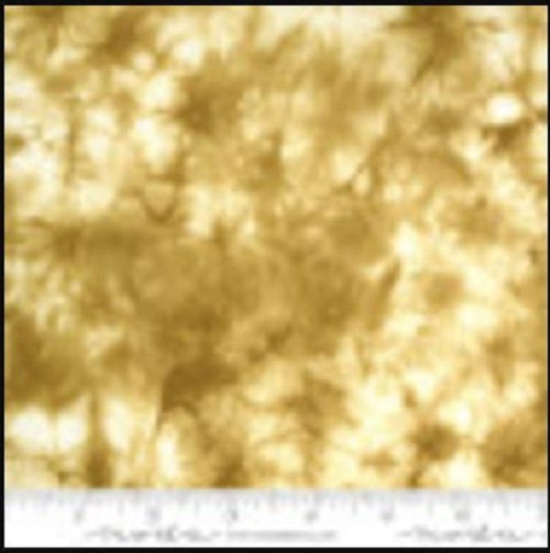 1/3 Yard Tochi Ga Wara -- Gold, Hand Dyed Shibori - Moda