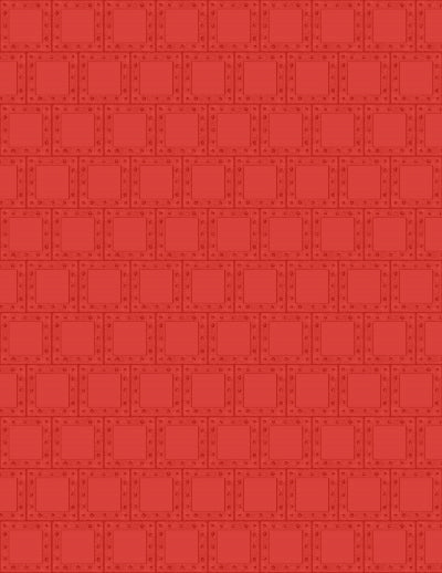 2/3 Alpha Bots Red Geometric - Wilmington Prints