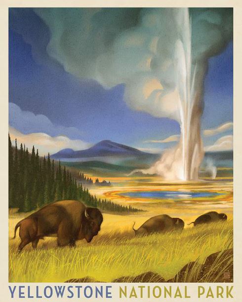 National Parks Panel - Yellowstone - Riley Blake Designs