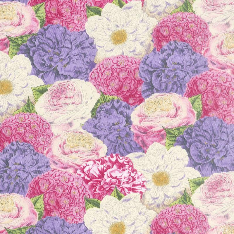 Flower Show Packed Flowers Multi - Wilmington Prints