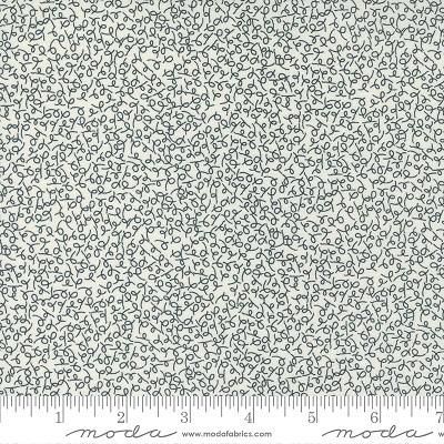 1/2 Yard Flirt Doodle-- cream/black tiny loops - Moda
