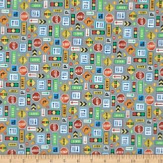 Working Wheels -- Construction Road Signs - Paintbrush Studios