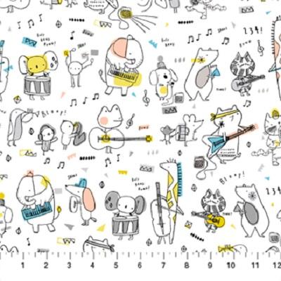 1/4 Yard Band Practice - Marching Band - Figo Fabrics