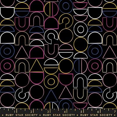 Reign -- Noble, Geometric Shapes, Black - Ruby Star Society