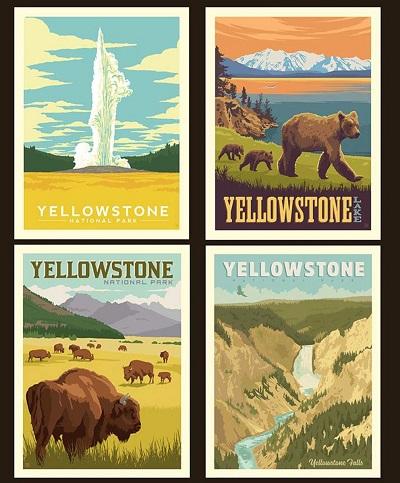 RB National Parks Panel - Yellowstone - Riley Blake Designs