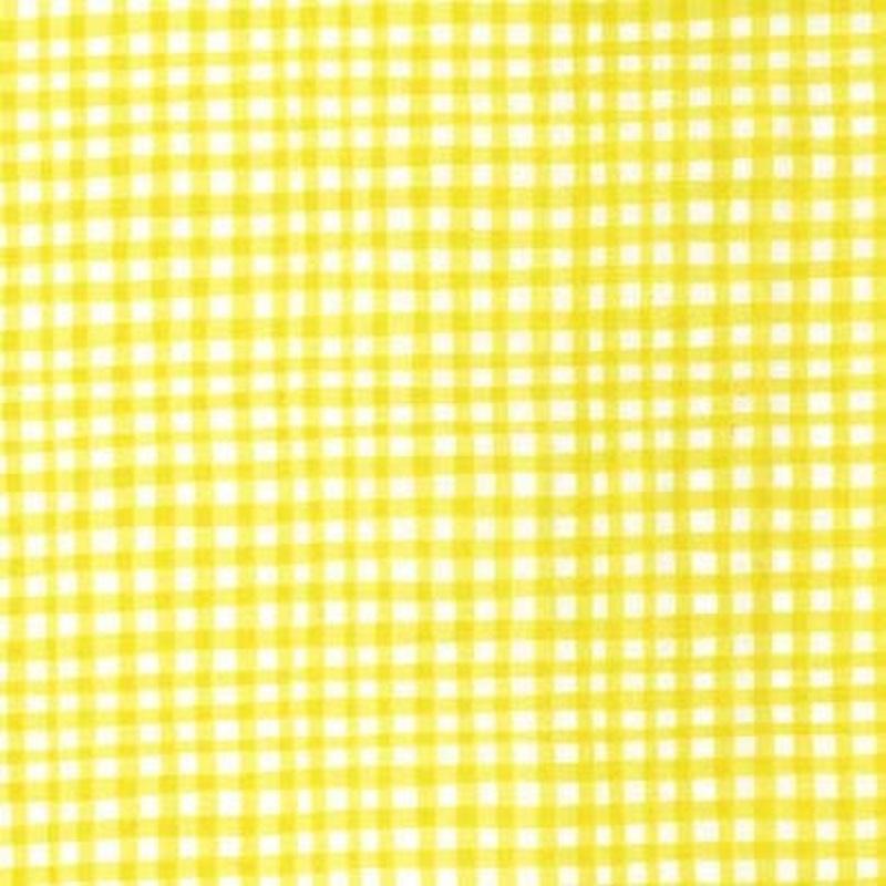 Gingham Play Lemon - Michael Miller