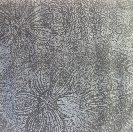 Jinny Beyer - Palette - Flower Texture - Smoke - RJR Fabrics