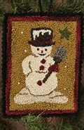 12 Days of Snowmen Needle Punch - February, by Buttermilk Basin