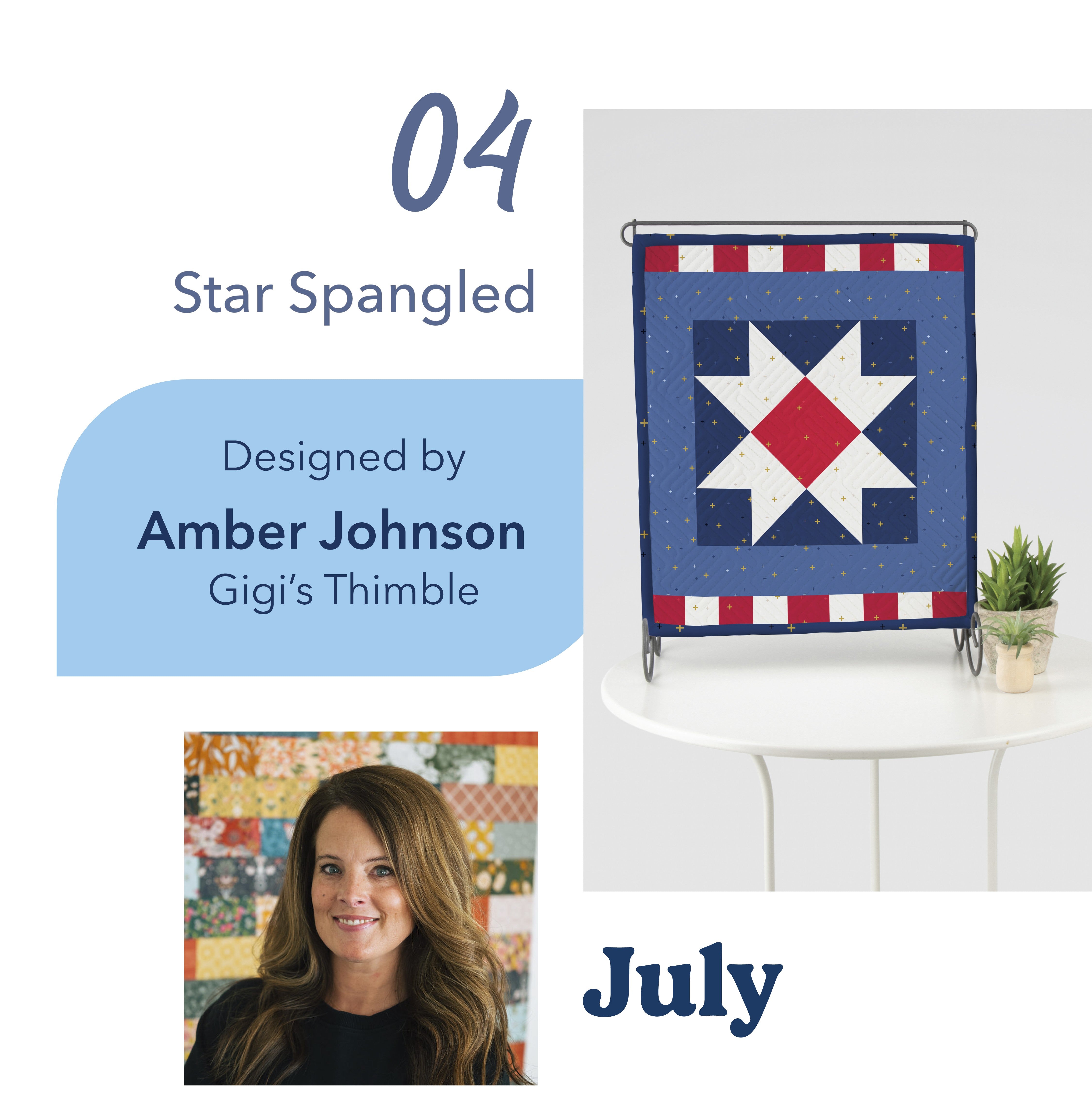 Star Spangled Riley July Star Spangled Tabletop Banner Kit - Riley Blake Designs ...