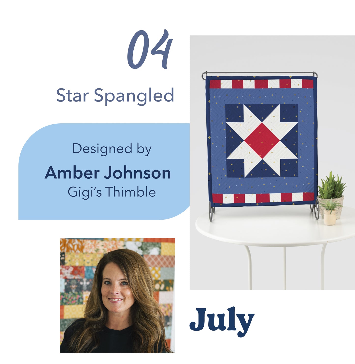 July Star Spangled Tabletop Banner Kit - Riley Blake Designs