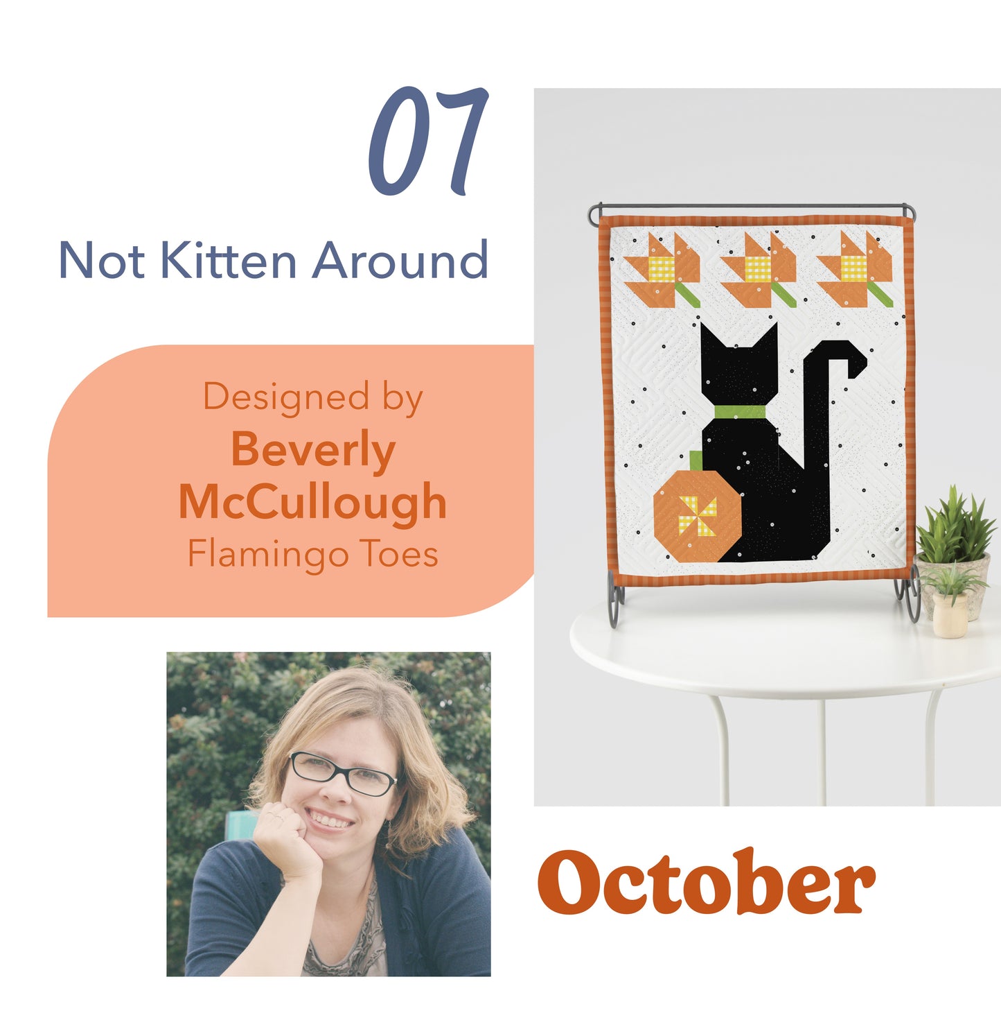 October Not Kitten Around Tabletop Banner Kit - Riley Blake Designs