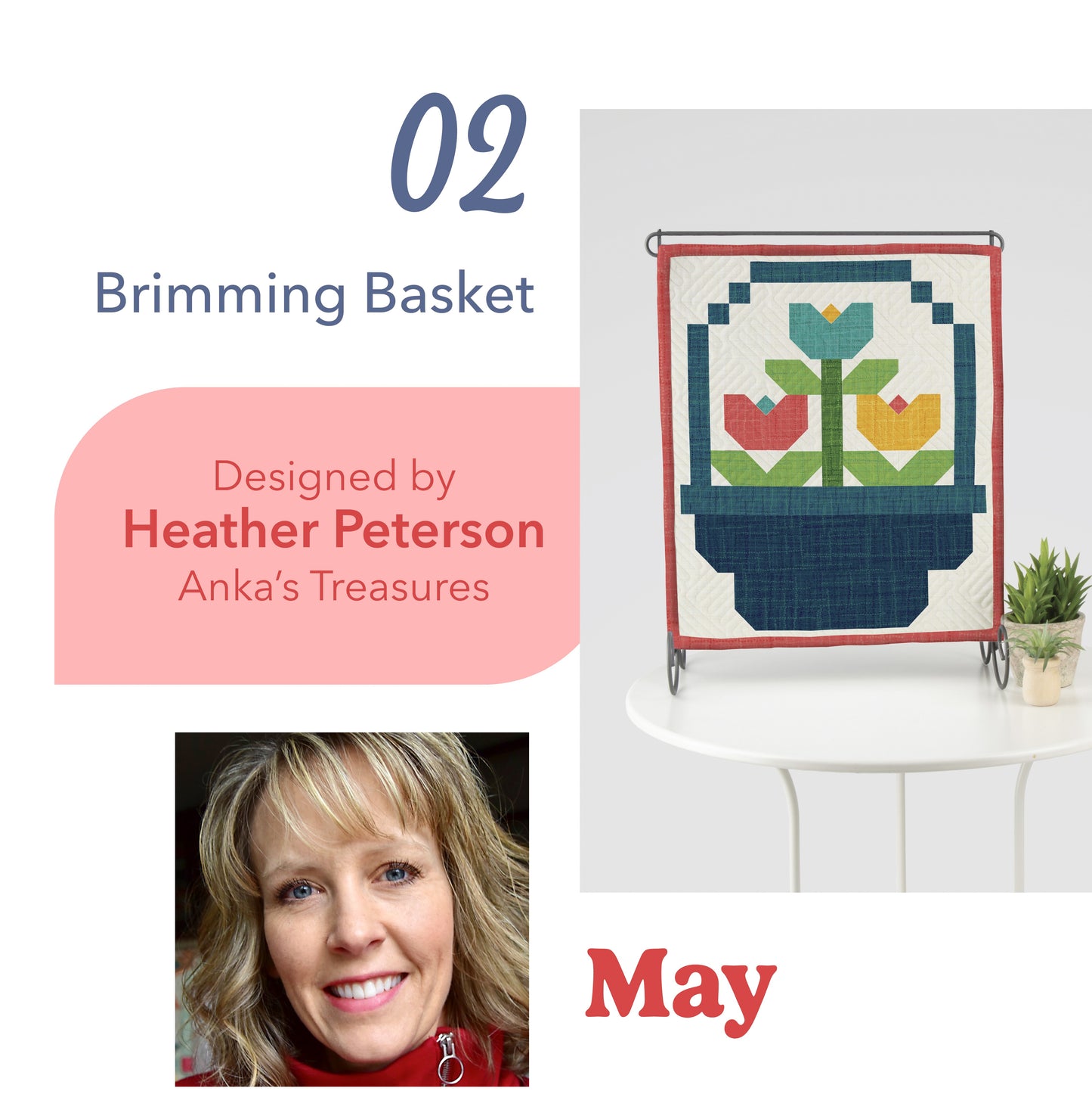 May Brimming Basket Tabletop Banner Kit - Riley Blake Designs