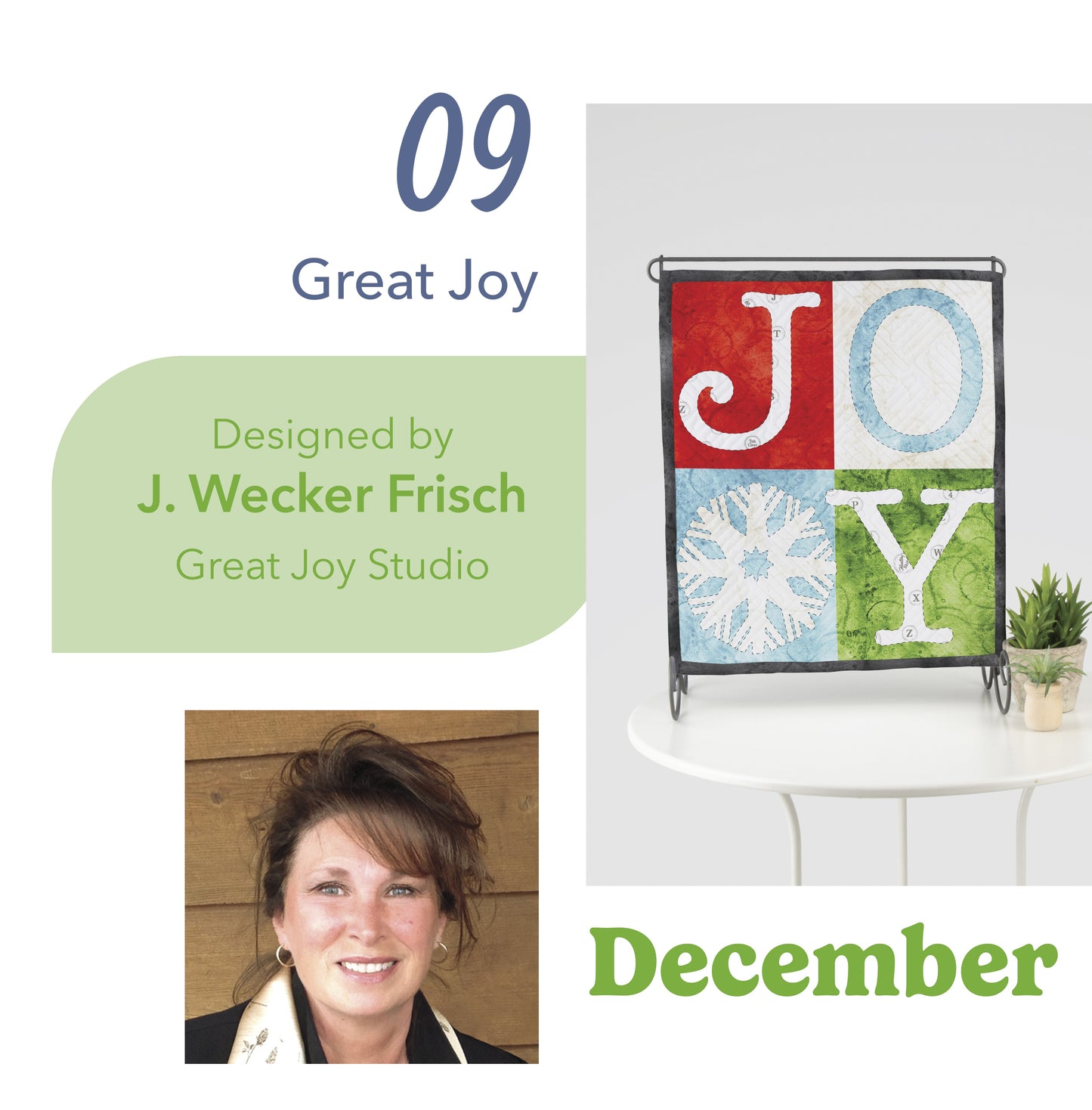 December Great Joy Tabletop Banner Kit - Riley Blake Designs