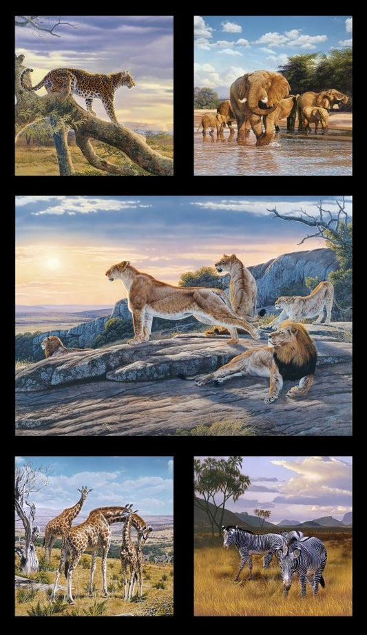 African Animals Panel - Elizabeth's Studio