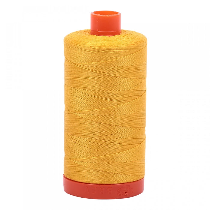 Mako Cotton Thread - Yellow - Aurifil