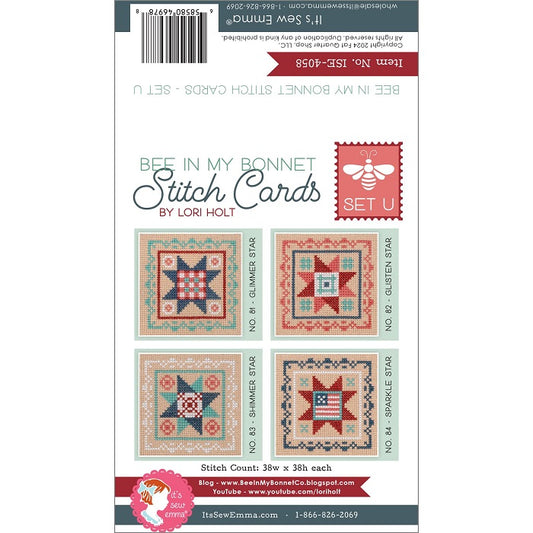 Patriotic Stars - Stitch Cards - It's Sew Emma