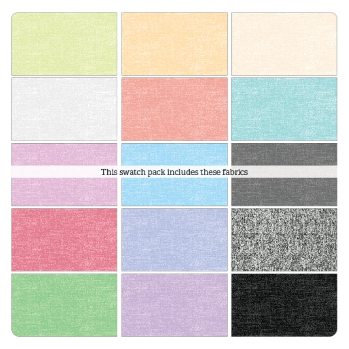 Cotton Shot Pearl 5"x5" Squares Pack - Benartex