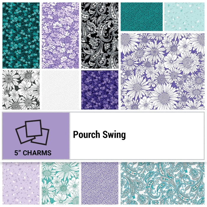 Porch Swing - 5" Charm Pack - Benartex