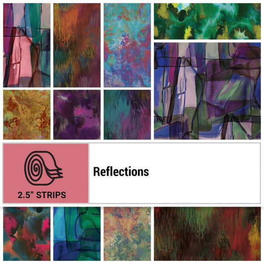 Reflections - 2-1/2"x42" Strips - Benartex