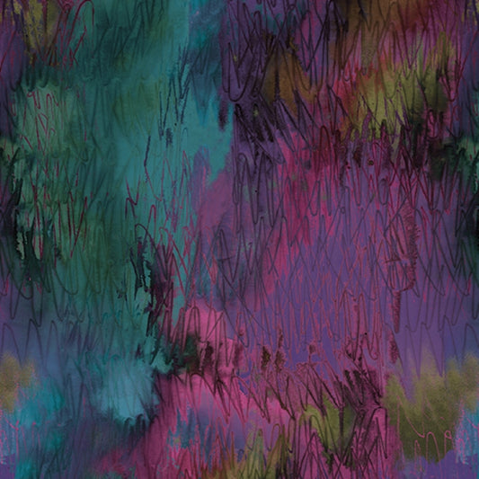 Reflections - Colored Glass Purple/Teal - Benartex