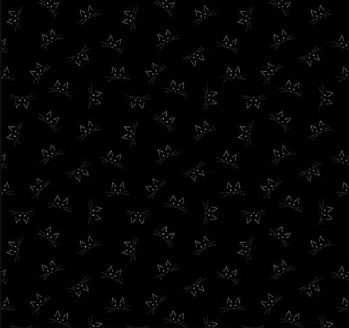 Blackout Cat Face - Riley Blake Designs