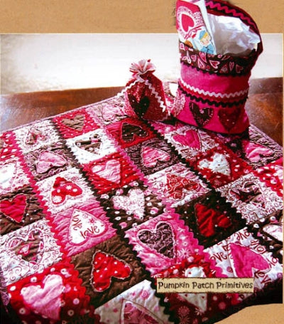 Cherry Chocolate Valentine Table Topper - Cotton Way