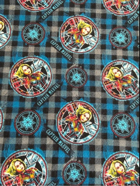 Captain Marvel - Flannel - Camelot Fabrics