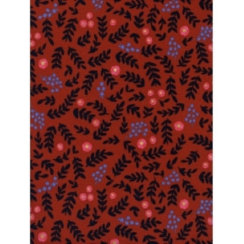 3/8 Yard Wonderland Rose Garden Crimson - Cotton + Steel