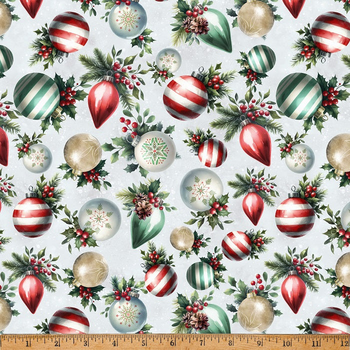 Cozy Tidings - Ice - Hoffman Fabrics