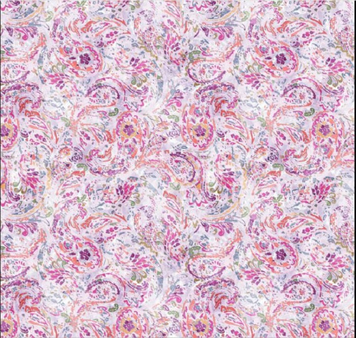 Daphne - Paisley Swirls Multi Colored - Camelot Fabrics