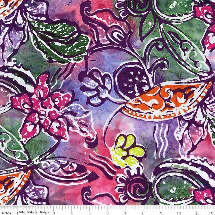 Expressions Batiks Express Yourself! - Vintage Sogan, Tulip Time - Riley Blake Designs