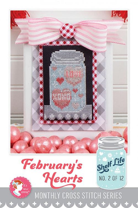 Shelf Life #2 - February's Hearts Pattern - It's Sew Emma