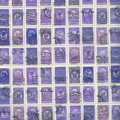 Flea Market Fresh - Lavender Stamps - Moda