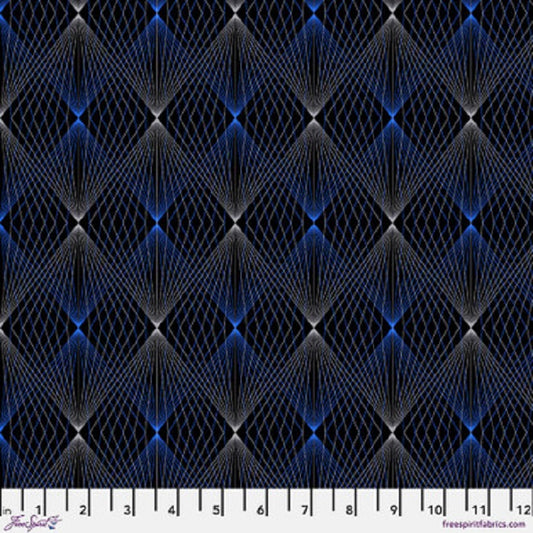 Lightpoints - BioGeo Energy Midnight - Free Spirt Fabrics